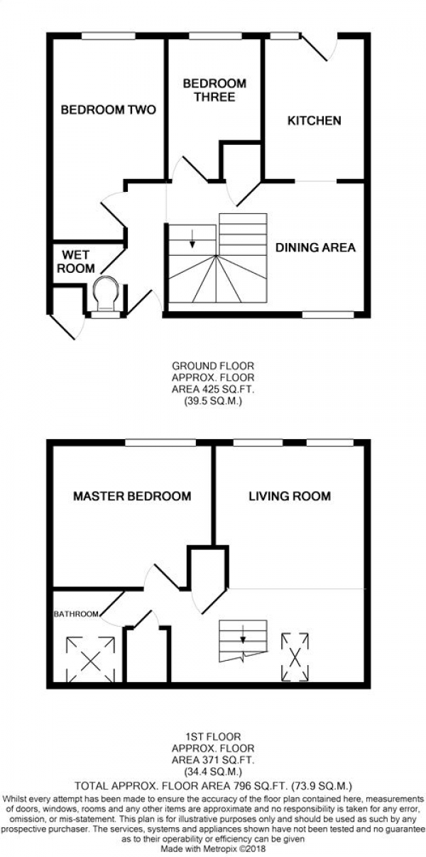 Floor Plan Image for 3 Bedroom End of Terrace House for Sale in Cissbury Road, NORTHAMPTON