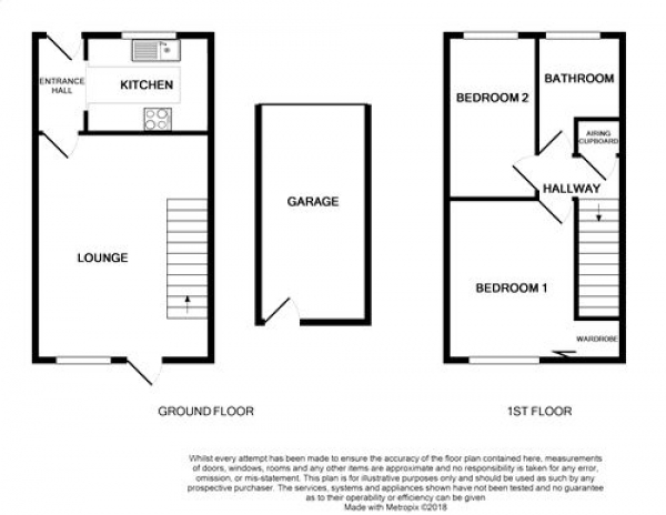 Floor Plan Image for 2 Bedroom End of Terrace House for Sale in Gresham Drive, West Hunsbury, Northampton