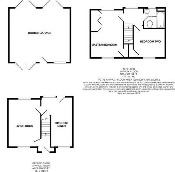 Floor Plan Image for 2 Bedroom Terraced House for Sale in Malcolm Road, NORTHAMPTON