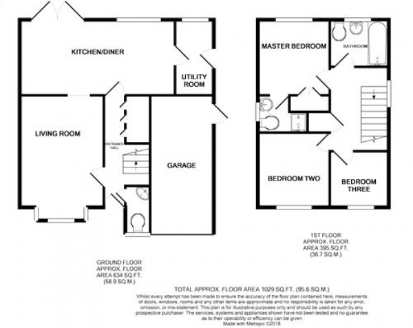 Floor Plan Image for 3 Bedroom Detached House for Sale in Thrupp Bridge, Wootton Fields, Northampton