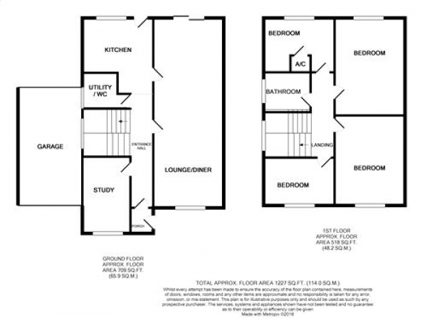 Floor Plan Image for 4 Bedroom Detached House for Sale in Isham Close, Kingsthorpe, NORTHAMPTON