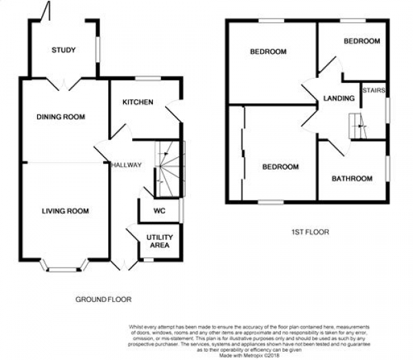 Floor Plan Image for 3 Bedroom Semi-Detached House for Sale in Weedon Road, NORTHAMPTON