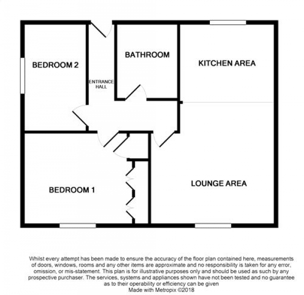 Floor Plan Image for 2 Bedroom Flat for Sale in St Andrews Court, St Andrews Street, NORTHAMPTON