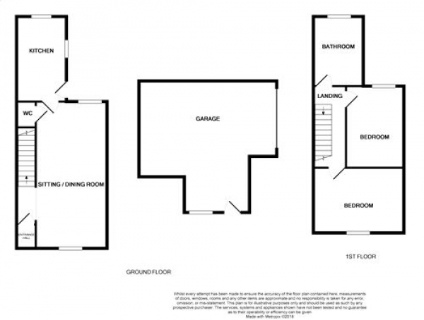 Floor Plan Image for 2 Bedroom Terraced House to Rent in Islington Road, TOWCESTER, Northamptonshire