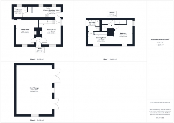 Floor Plan Image for 1 Bedroom Detached House for Sale in Purley Rise, Purley On Thames, Berkshire - Set on high ground