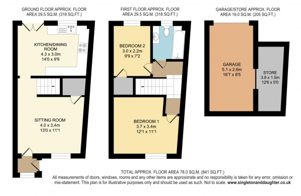 Floor Plan Image for 2 Bedroom End of Terrace House for Sale in Pangbourne, Berkshire - VIRTUAL TOUR