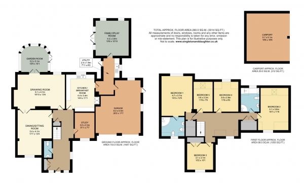 Floor Plan Image for 5 Bedroom Detached House for Sale in Aston Tirrold, Oxfordshire