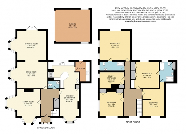 Floor Plan Image for 5 Bedroom Country House for Sale in Edge of Pangbourne, Sulham lane, Sulham