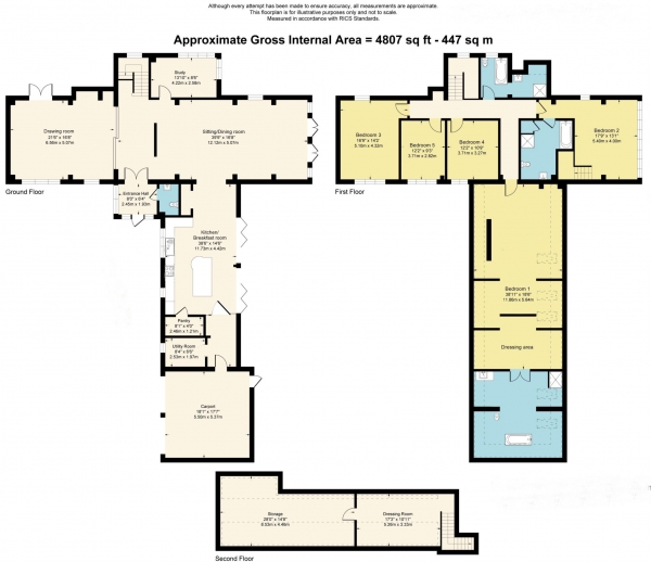 Floor Plan Image for 5 Bedroom Detached House for Sale in Aston Upthorpe, Oxfordshire - Prime village with wonderful village community