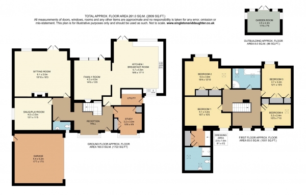 Floor Plan Image for 4 Bedroom Detached House for Sale in Upper Basildon - Bethesda Street - prime location