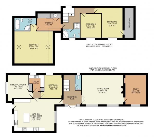 Floor Plan Image for 4 Bedroom Semi-Detached House to Rent in Ashampstead, Berkshire