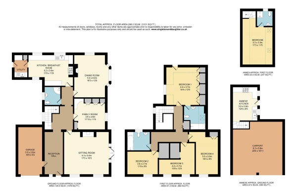 Floor Plan Image for 5 Bedroom Detached House for Sale in Hill Bottom, Whitchurch Hill