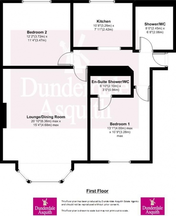 Floor Plan Image for 2 Bedroom Apartment for Sale in West Beach, Lytham