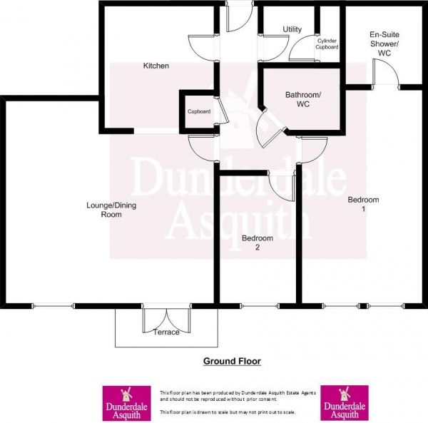 Floor Plan Image for 2 Bedroom Apartment for Sale in New Hampshire Court, Blacksmith Row, Cypress Point, Lytham St Annes