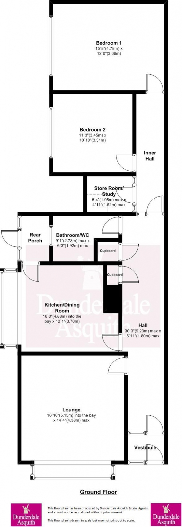 Floor Plan Image for 2 Bedroom Apartment for Sale in Clifton Drive, Fairhaven, Lytham St. Annes