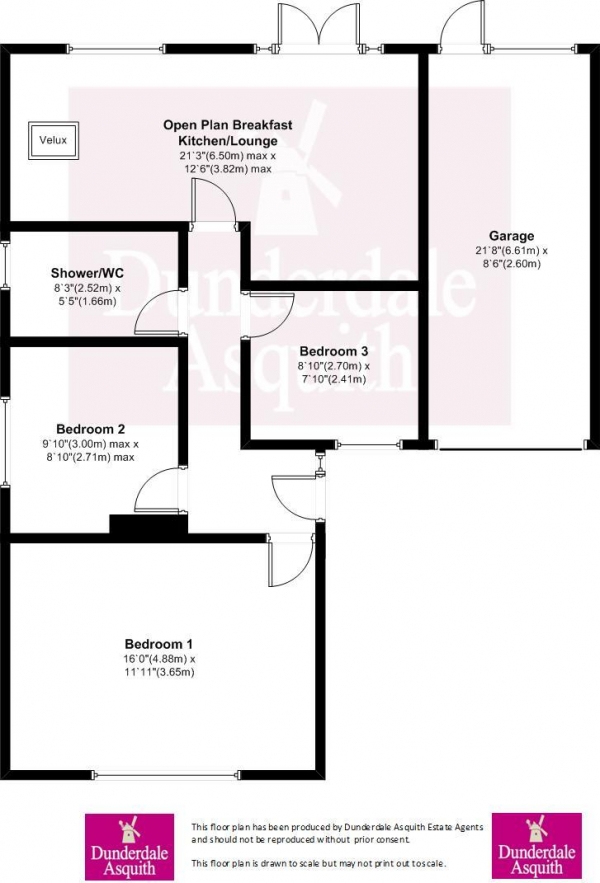 Floor Plan Image for 3 Bedroom Detached Bungalow for Sale in Nookfield Close, South Park, Lytham