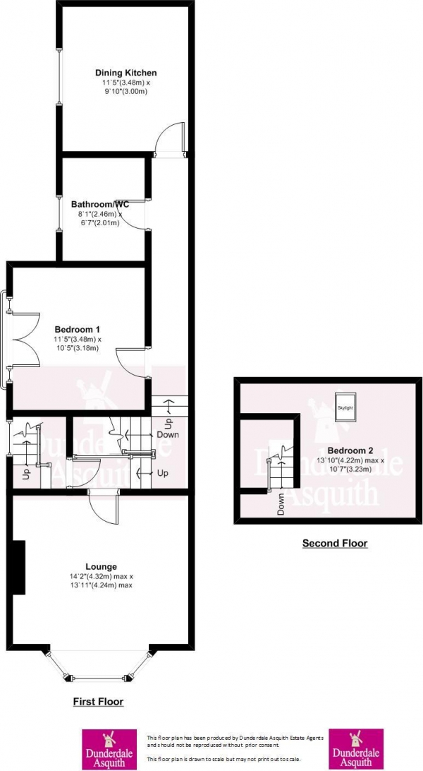 Floor Plan Image for 2 Bedroom Apartment for Sale in Preston Road, Lytham