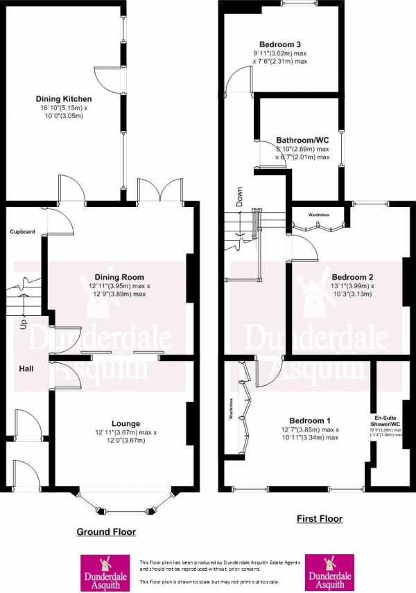 Floor Plan Image for 3 Bedroom End of Terrace House for Sale in Victoria Street, Lytham