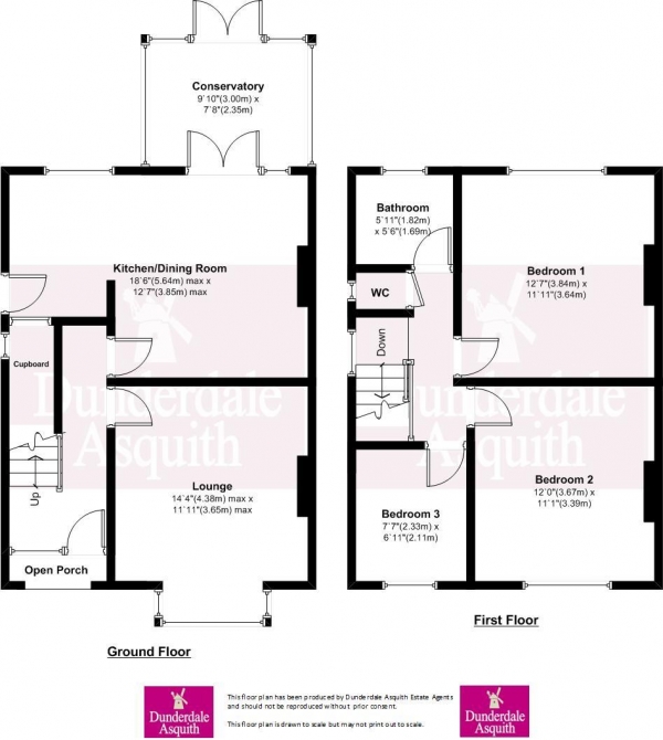 Floor Plan Image for 3 Bedroom Semi-Detached House for Sale in Hove Road, St Annes