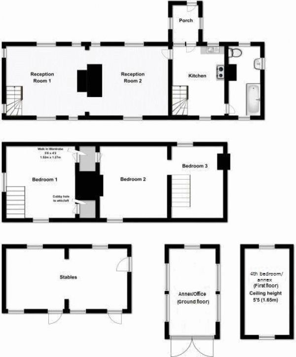 Floor Plan for 3 Bedroom Detached House for Sale in Hall Green, Little Yeldham, Halstead, Little Yeldham, CO9, 4LF - Offers in Excess of &pound500,000