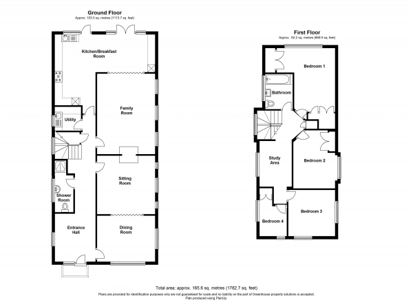 Floor Plan for 4 Bedroom Detached House for Sale in Warren Road, Orpington, BR6, BR6, 6HY -  &pound670,000