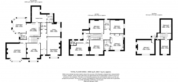 Floor Plan Image for 8 Bedroom Detached House for Sale in The Laund - Magnificant & Imposing  Detached Family Residence Grimsargh Village