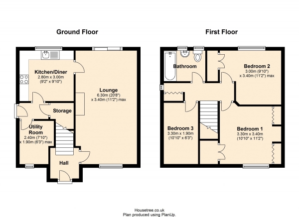 Floor Plan Image for 3 Bedroom Semi-Detached House for Sale in Manor Road, Leeds