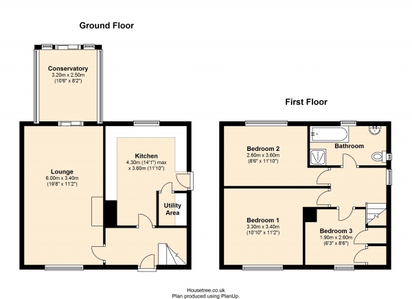 Floor Plan Image for 3 Bedroom Semi-Detached House for Sale in Summerfield Road, Leeds