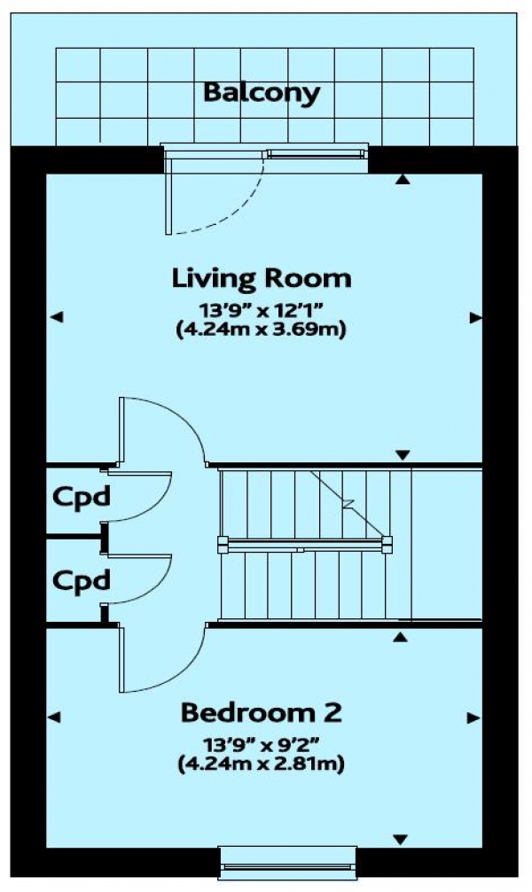 Floor Plan Image for 4 Bedroom End of Terrace House for Sale in Friars Mews, Aylesbury, 4 Bedrooms