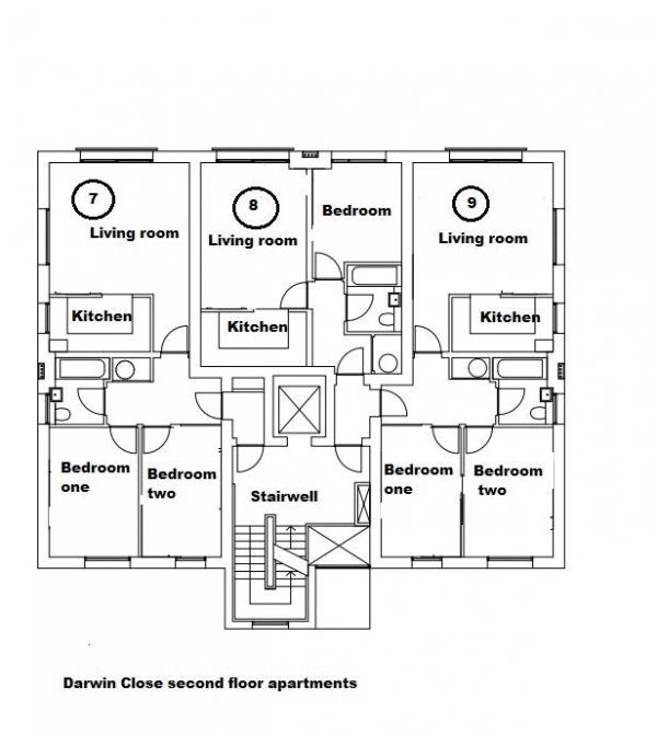 Floor Plan Image for 2 Bedroom Apartment to Rent in Newsom Place, Hatfield Road, St Albans