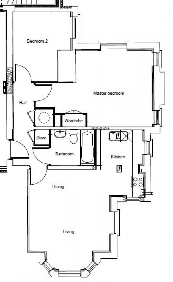 Floor Plan Image for 2 Bedroom Apartment for Sale in Radley Court, Newsom Place, Hatfield Road, St. Albans, AL1