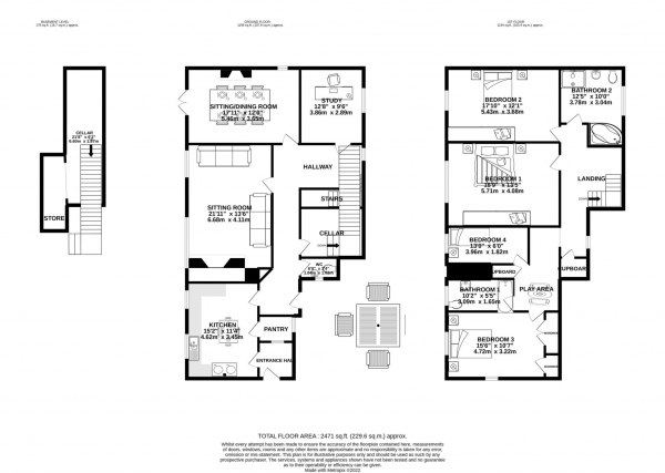 Floor Plan Image for 4 Bedroom Farm House for Sale in Barn Court, High Wycombe