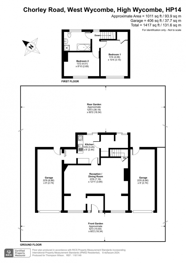 Floor Plan Image for 2 Bedroom Detached House for Sale in Chorley Road, West Wycombe