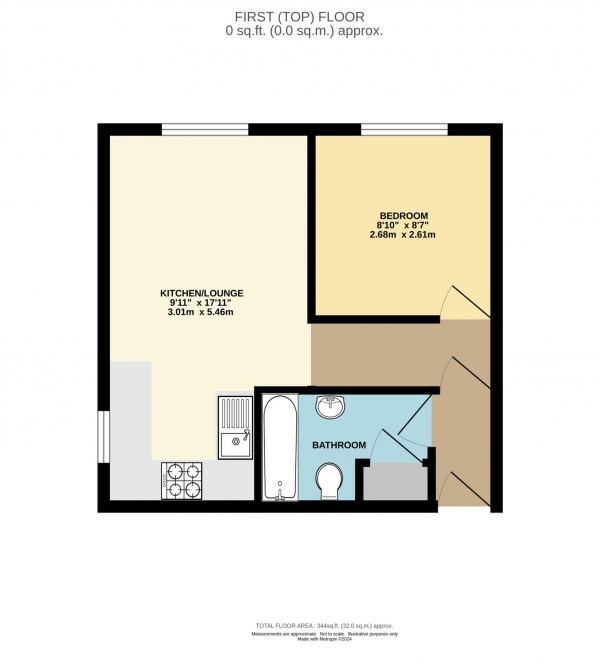 Floor Plan Image for 1 Bedroom Flat for Sale in West Wycombe Road, High Wycombe