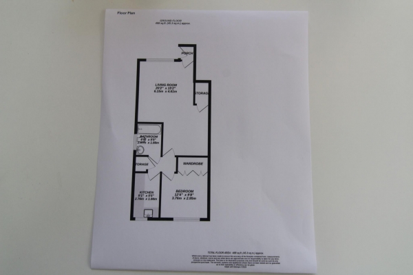 Floor Plan Image for 1 Bedroom Flat for Sale in Magnolia Court, Uxbridge