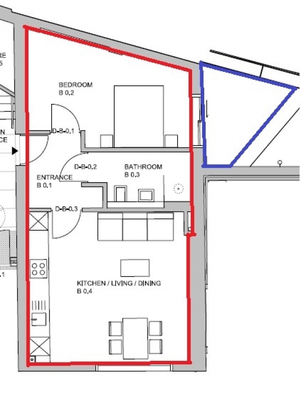 Floor Plan Image for 1 Bedroom Flat to Rent in Gloucester Avenue, Primrose Hill, NW1