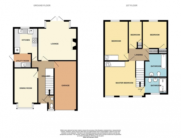 Floor Plan Image for 4 Bedroom Detached House for Sale in Charlecote Drive, Dudley