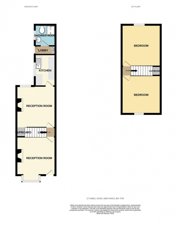 Floor Plan Image for 2 Bedroom Terraced House for Sale in Sabell Road, Smethwick