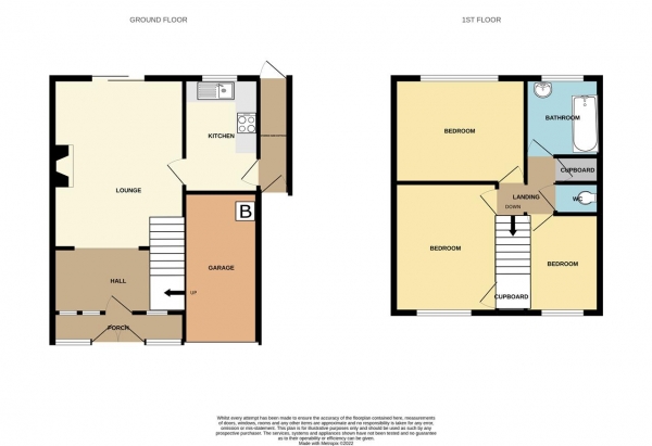 Floor Plan Image for 3 Bedroom Semi-Detached House for Sale in Pinley Grove, Great Barr, Birmingham