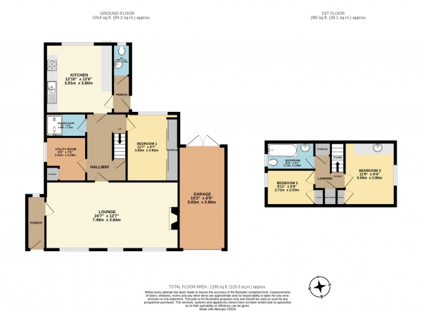 Floor Plan Image for 3 Bedroom Detached Bungalow for Sale in Maidstone Road, Chatham