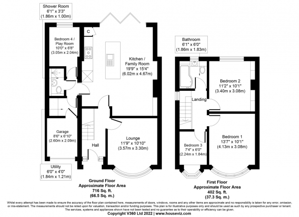 Floor Plan Image for 4 Bedroom End of Terrace House for Sale in Gerrard Avenue, Rochester