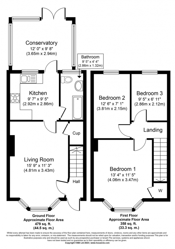 Floor Plan Image for 3 Bedroom Terraced House for Sale in Mitchell Avenue, Chatham