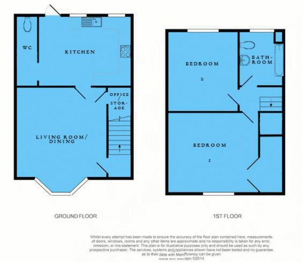 Floor Plan Image for 2 Bedroom Terraced House for Sale in Dagnall Road, Birmingham