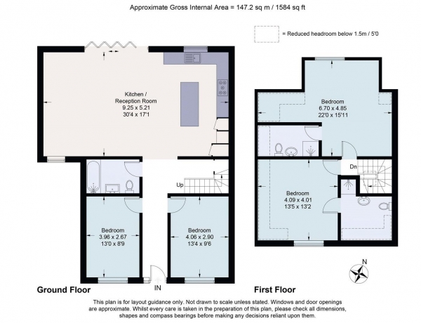 Floor Plan for 4 Bedroom Semi-Detached House for Sale in Shady Bush Close, Bushey Heath, Hertfordshire, WD23 4LD, WD23, 4LD -  &pound950,000