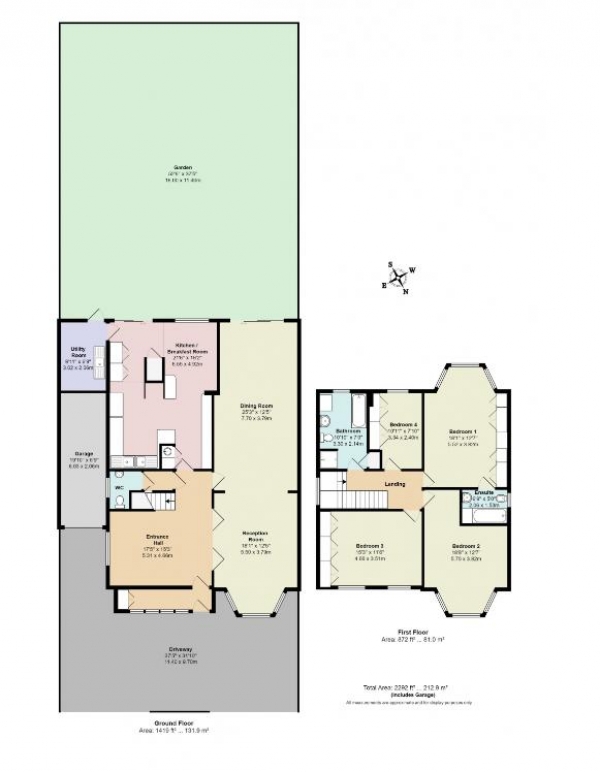 Floor Plan for 4 Bedroom Detached House for Sale in Mayfield Gardens, Hendon, London, NW4 2PY, NW4, 2PY - Offers in Excess of &pound1,400,000