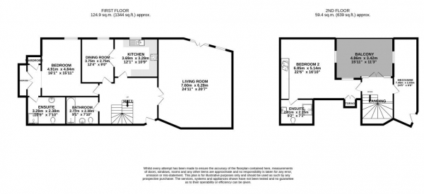 Floor Plan Image for 5 Bedroom Flat for Sale in Eastcote Road, Pinner, Middlesex, HA5 1DH