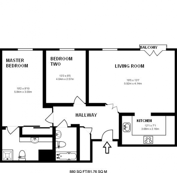 Floor Plan Image for 5 Bedroom Flat for Sale in Eastcote Road, Pinner, Middlesex, HA5 1DH