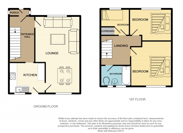 Floor Plan Image for 3 Bedroom Terraced House for Sale in Canterbury Avenue, Sholing