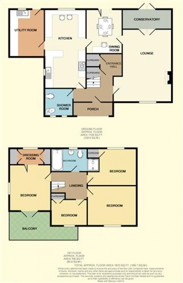 Floor Plan for 4 Bedroom Detached House for Sale in Foord Road, Hedge End, Southampton, Hedge End, SO30, 0DB -  &pound415,000