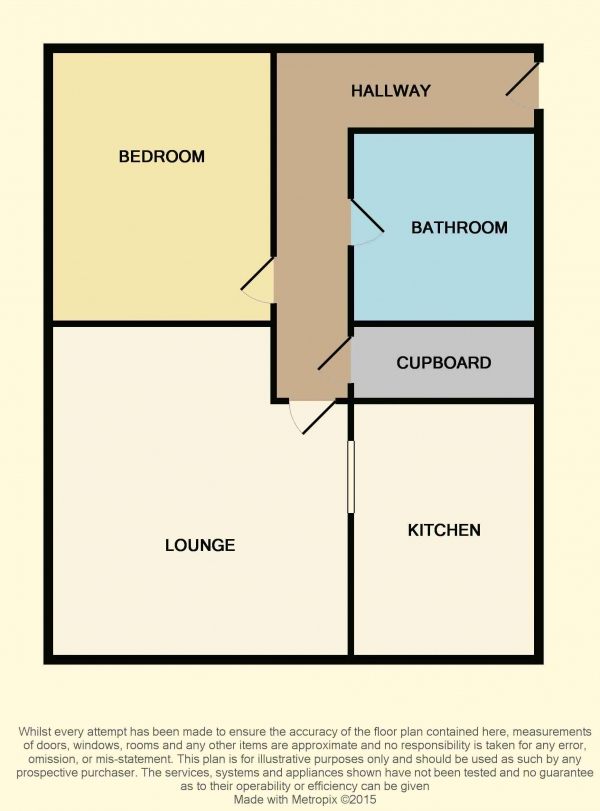 Floor Plan Image for 1 Bedroom Apartment to Rent in Anson Drive, Southampton